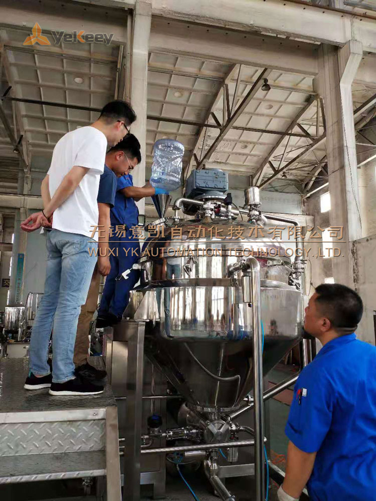 MC-100-蛋黄酱生产设备验货试机投料2